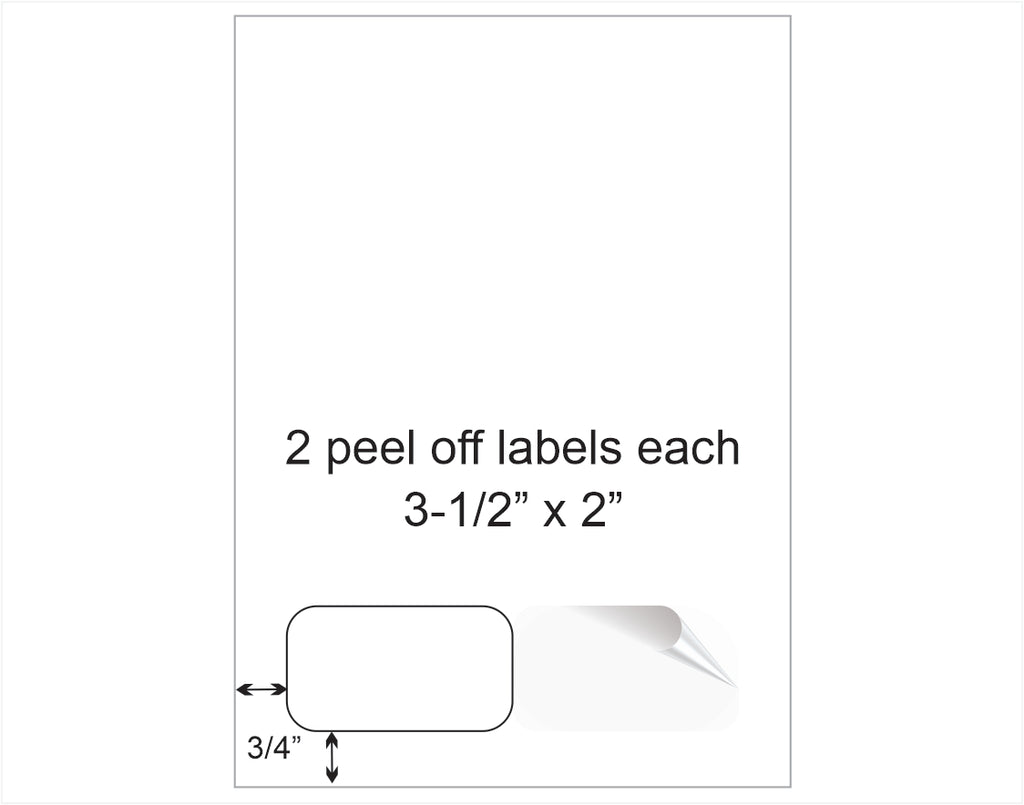Integrated label 2-up