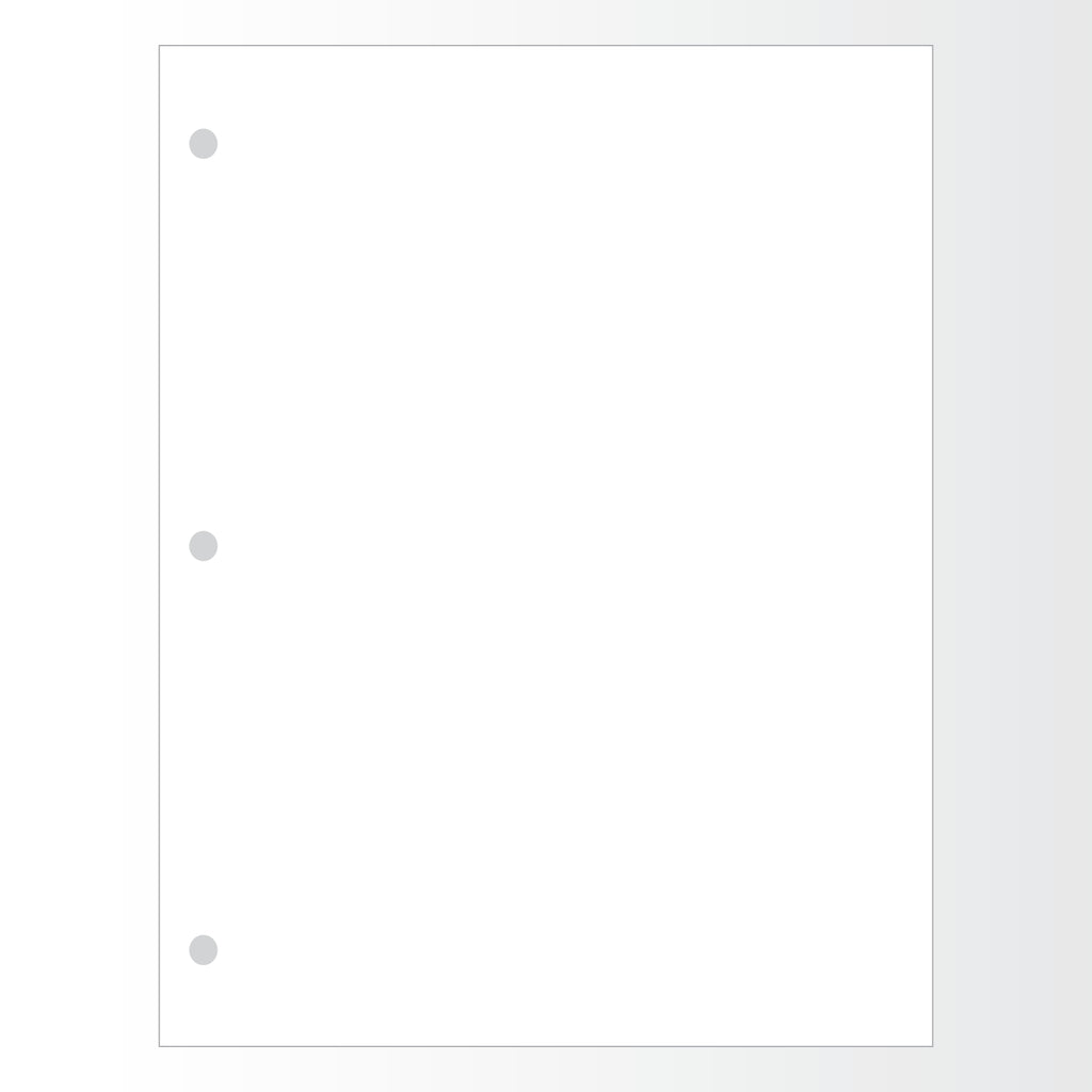 SP851 Thermal Paper 8.5" x 11"  3-hole punch