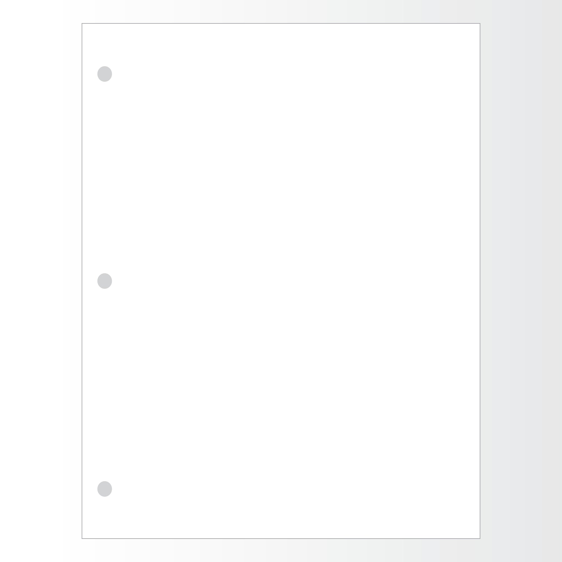 SP851 Thermal Paper 8.5" x 11"  3-hole punch