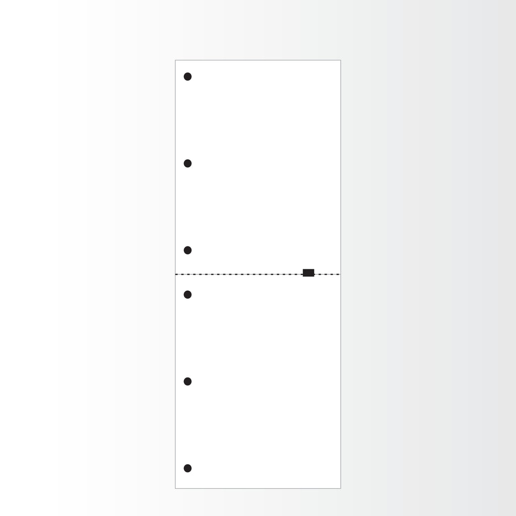 SP854 Continuous Fanfold Thermal Paper-3 Hole Punch