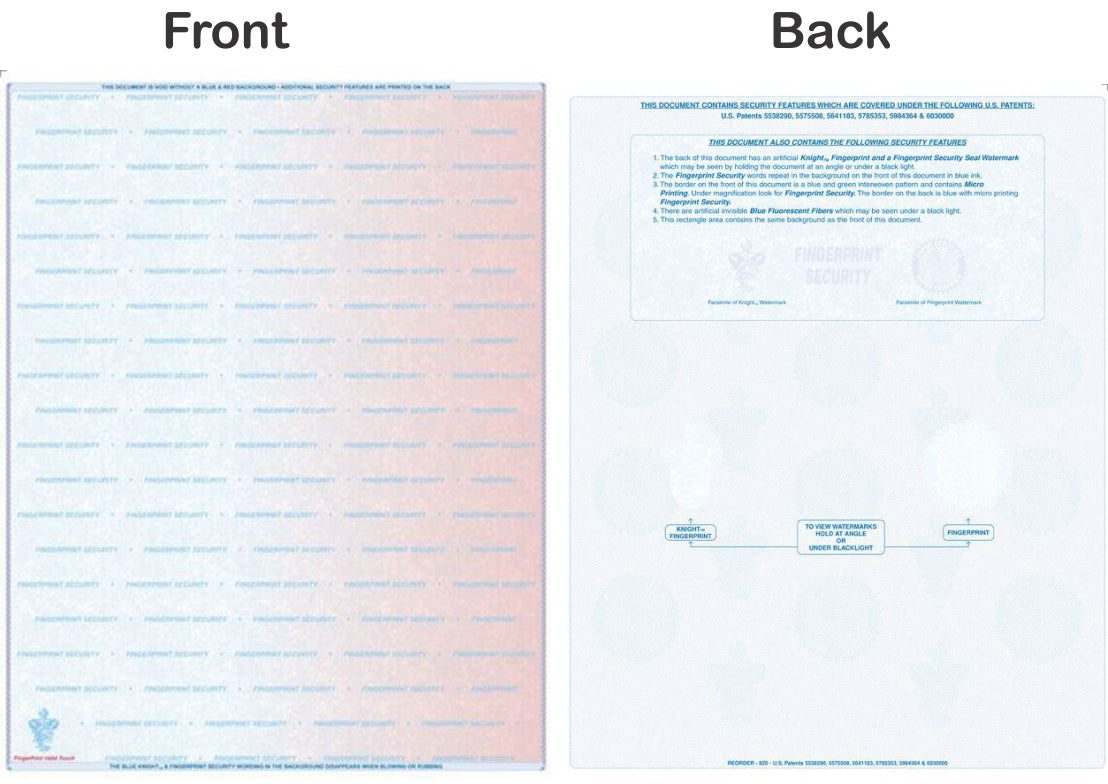 Secure Dmv Paper XtraSecure Security Paper – Micro Format, Inc
